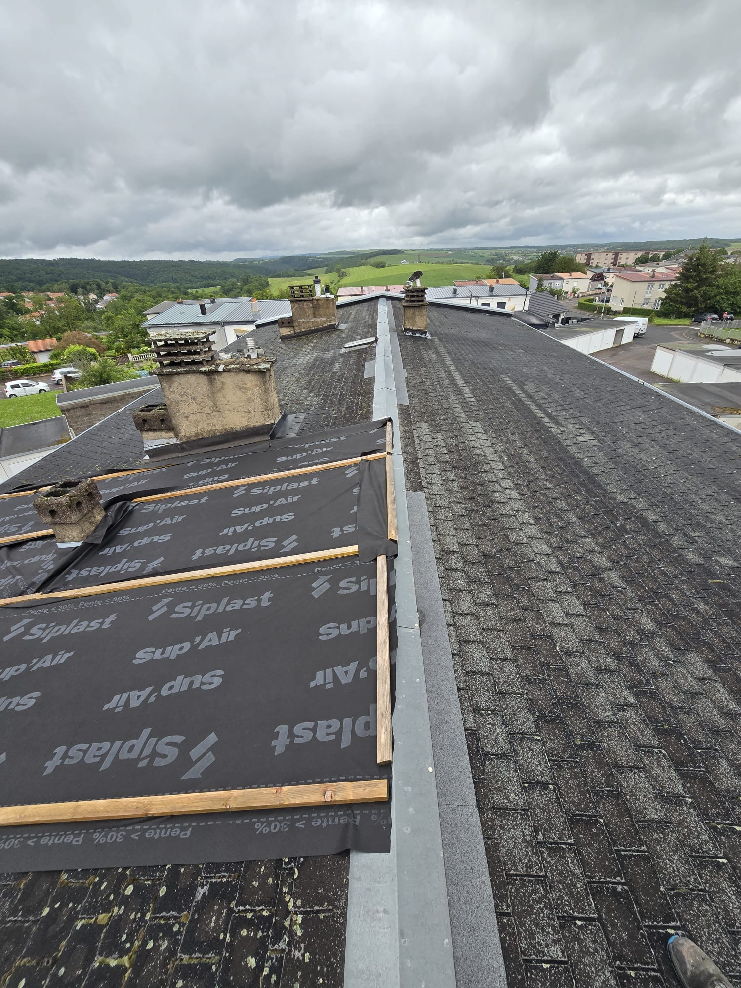 Réfection toiture terrasse — isolation Siplast
